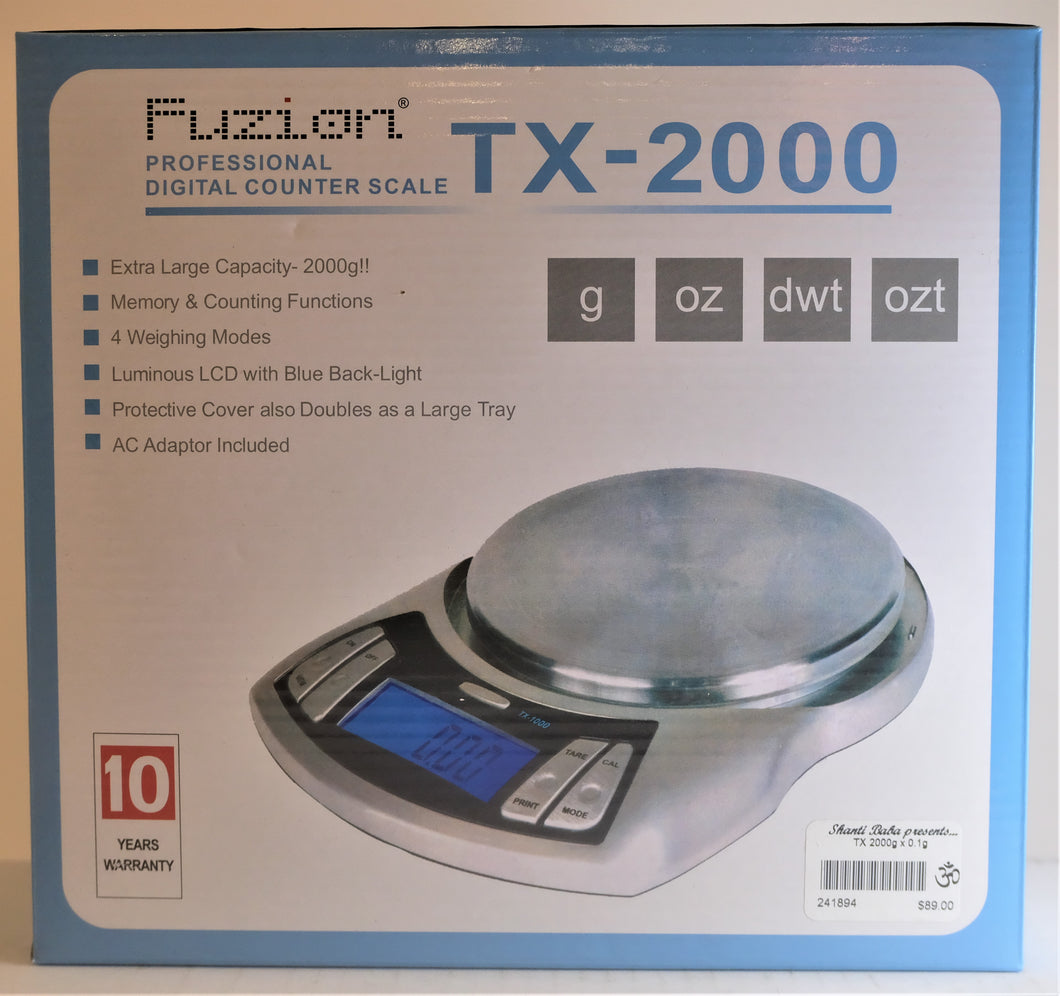 Fuzion TX-2000 digital scale 2000g x 0.1