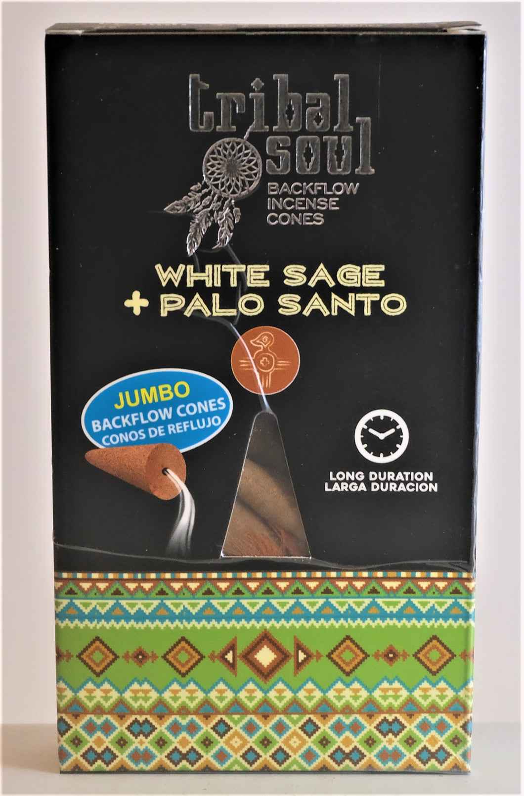 Tribal Soul Backflow Incense Cones - White Sage and Palo Santo