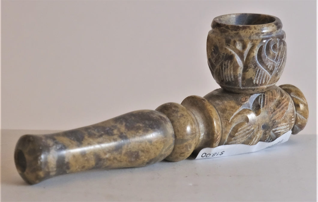 Stone Pipe Carved