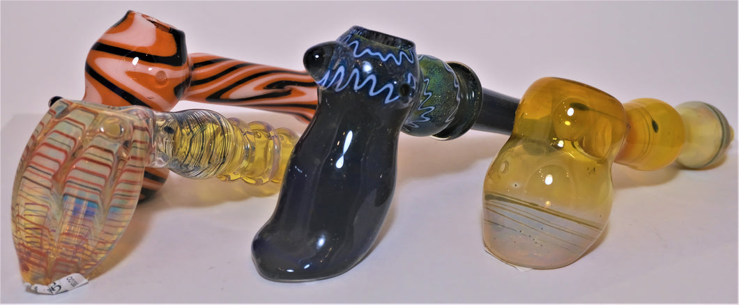 Assorted Bubblers Fumed Glass