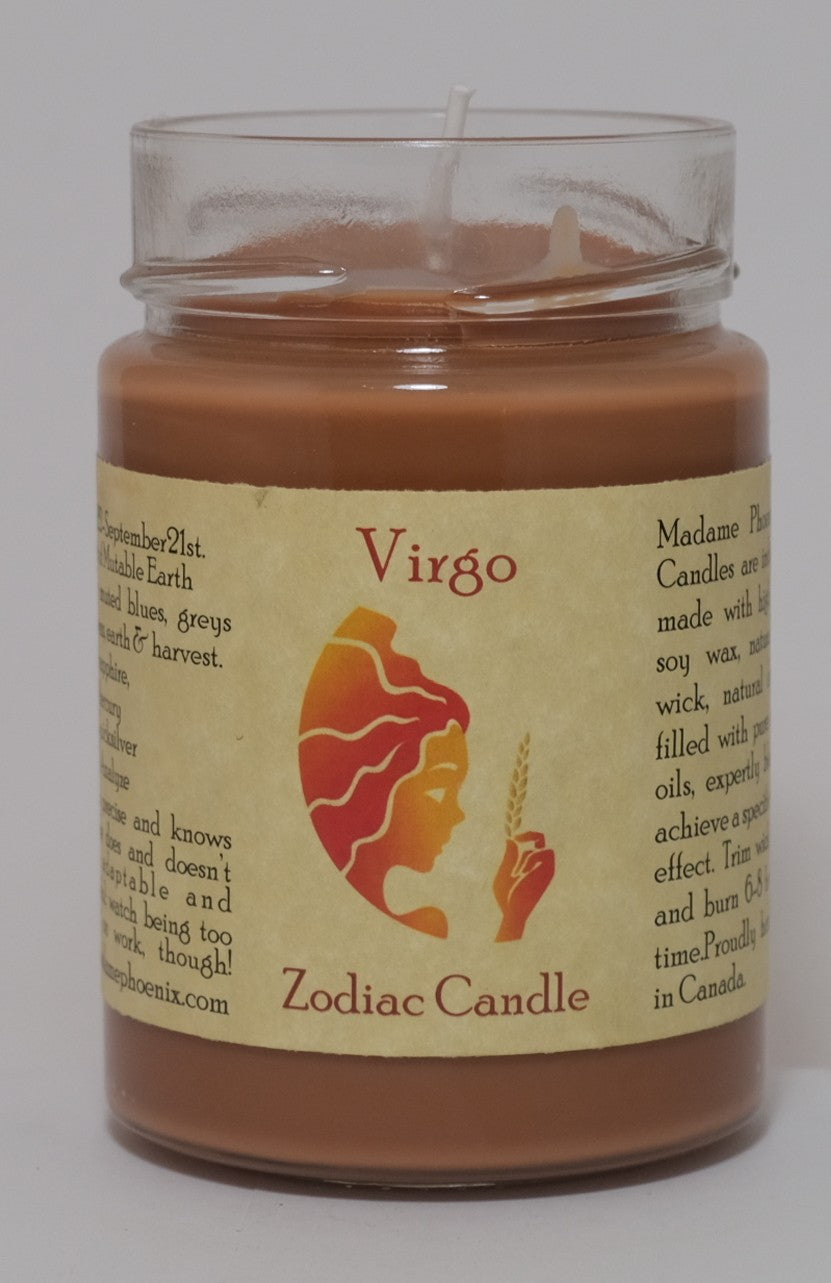 Madame Phoenix - VIRGO Zodiac Candle