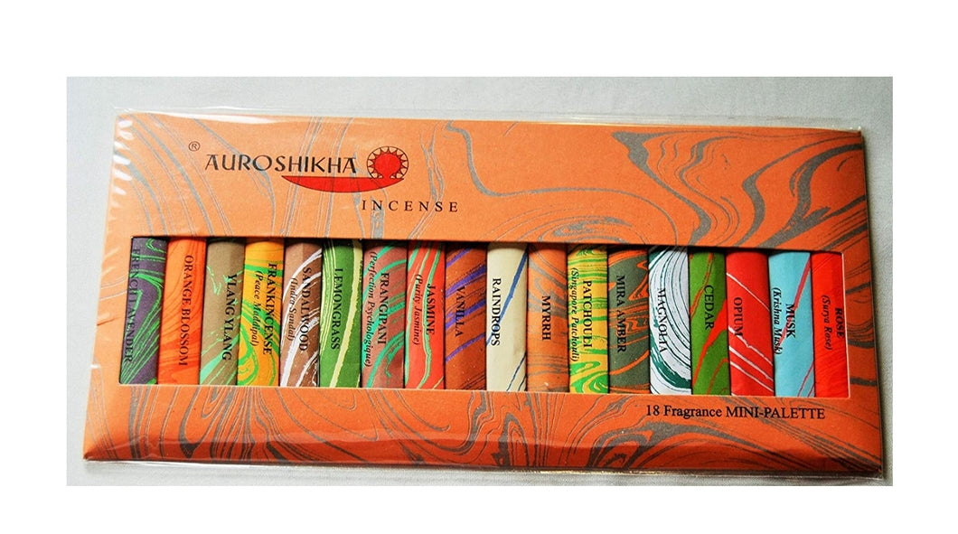 Auroshikha 18 Scents Mini Stick Variety Pack